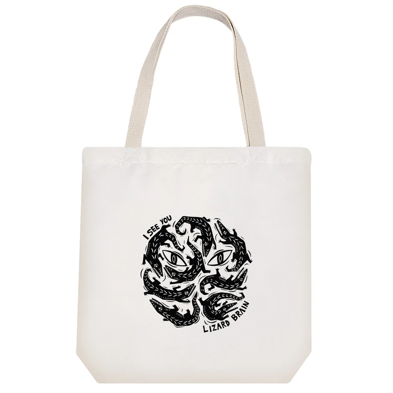 ساک خرید پارچه ای خندالو طرح تمساح مدل توت بگ کد 7494