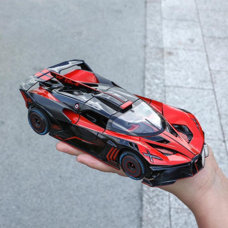 ماکت ماشین ناب سل مدل بوگاتی بولاید فلزی دودزا طرح BUGATTI BOLIDE 1:24
