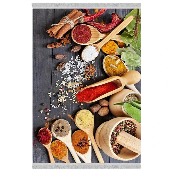 فرش پارچه‌ای دفه مدل فرشینه طرح آشپزخانه کد 1154