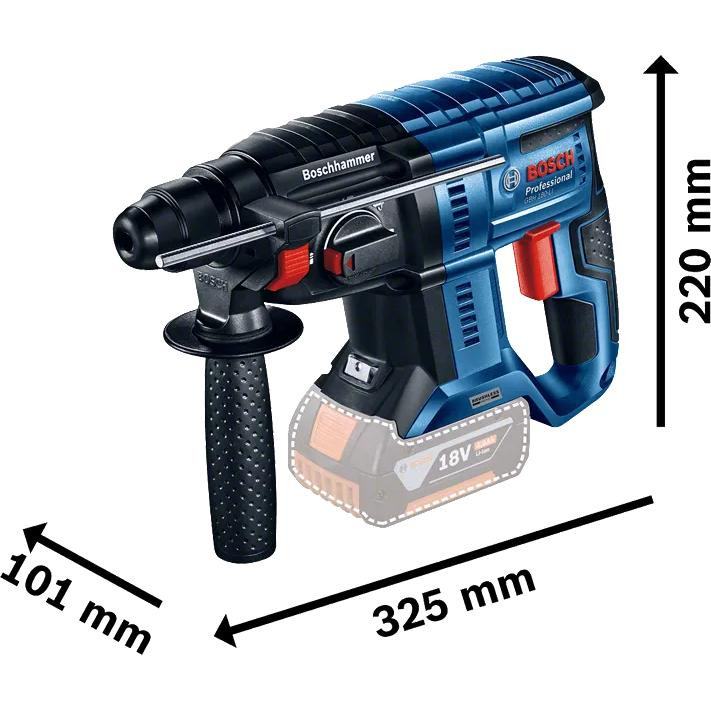 کیت دریل و مینی فرز بوش مدل GBH180LI-GWS180LI مجموعه 2 عددی
