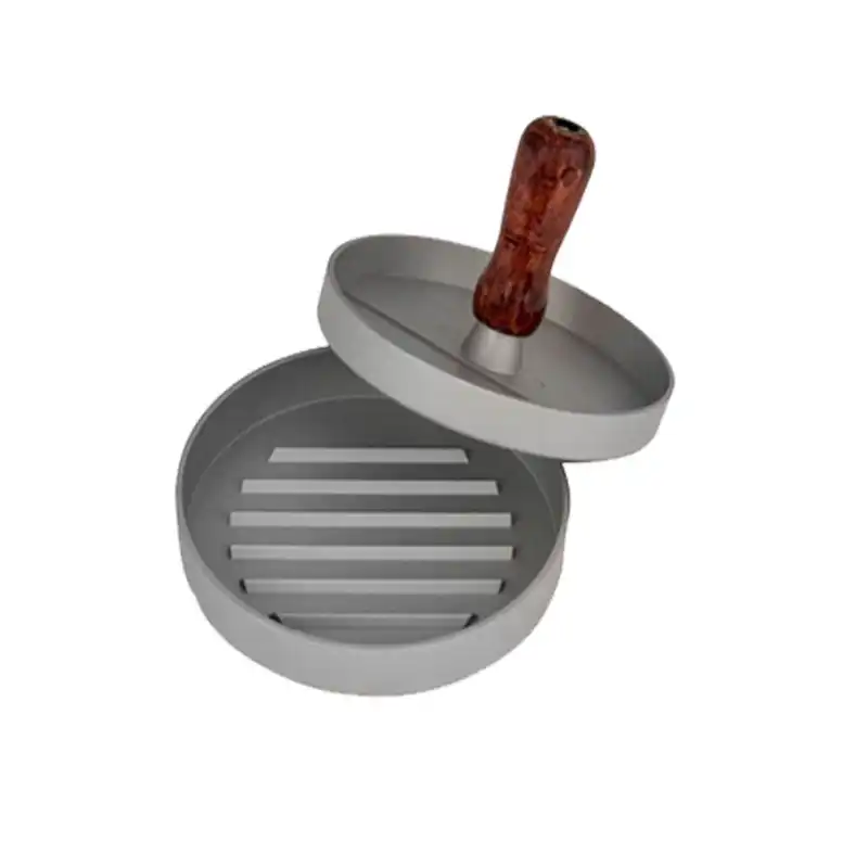 همبرگر زن مدل دسته چوبی