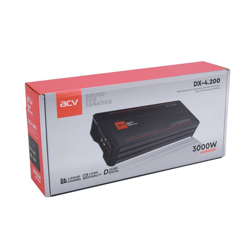 آمپلی فایر خودرو ای سی وی مدل DX-4.200 V2