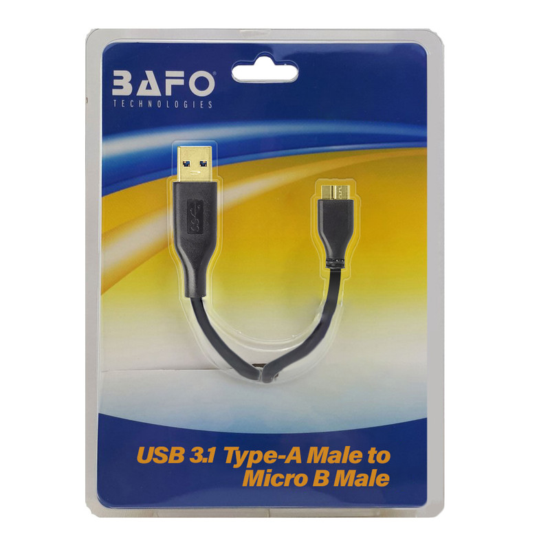 کابل هارد USB3.0 بافو مدل AM-MB3-GLD-50 طول 0.5 متر