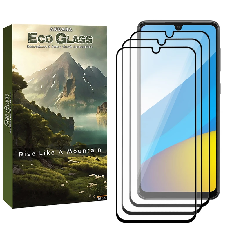 محافظ صفحه نمایش آکوآرا مدل ECO efl3 مناسب برای گوشی موبایل سامسونگ Galaxy A20 / M21 / M31 مجموعه سه عددی
