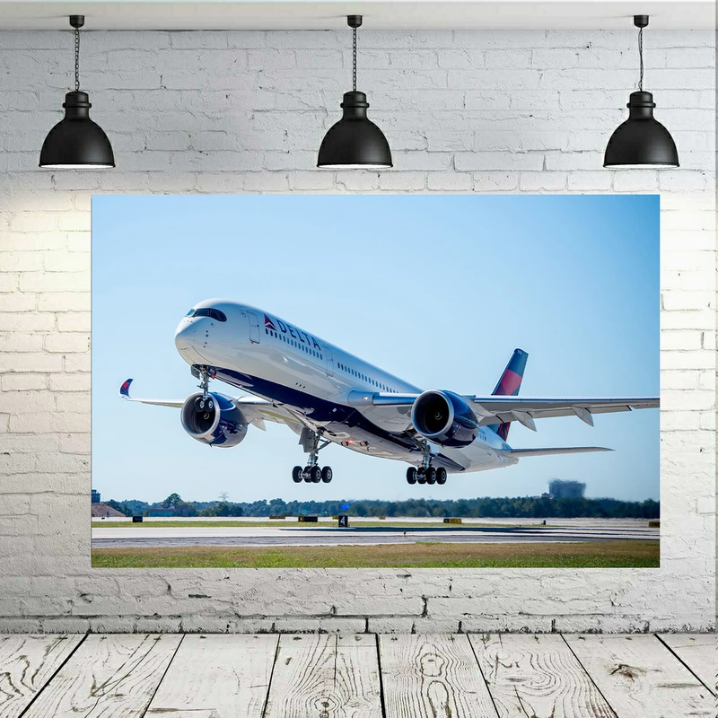 تابلو شاسی طرح هواپیما مدل Airbus A350 کد AR991