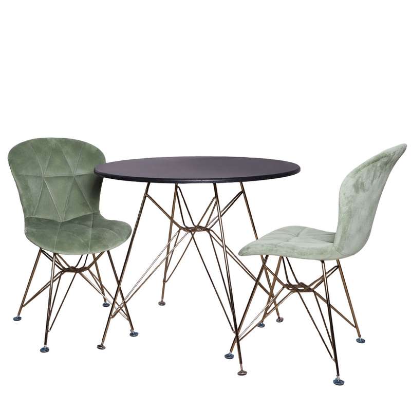 میز و صندلی ناهارخوری 2 نفره مدل MET01 میز و صندلی ناهارخوری 2 نفره مدل MET01