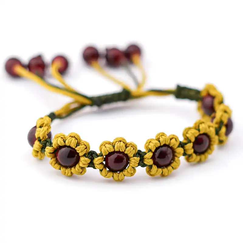 دستبند زنانه مدل گل آفتابگردان