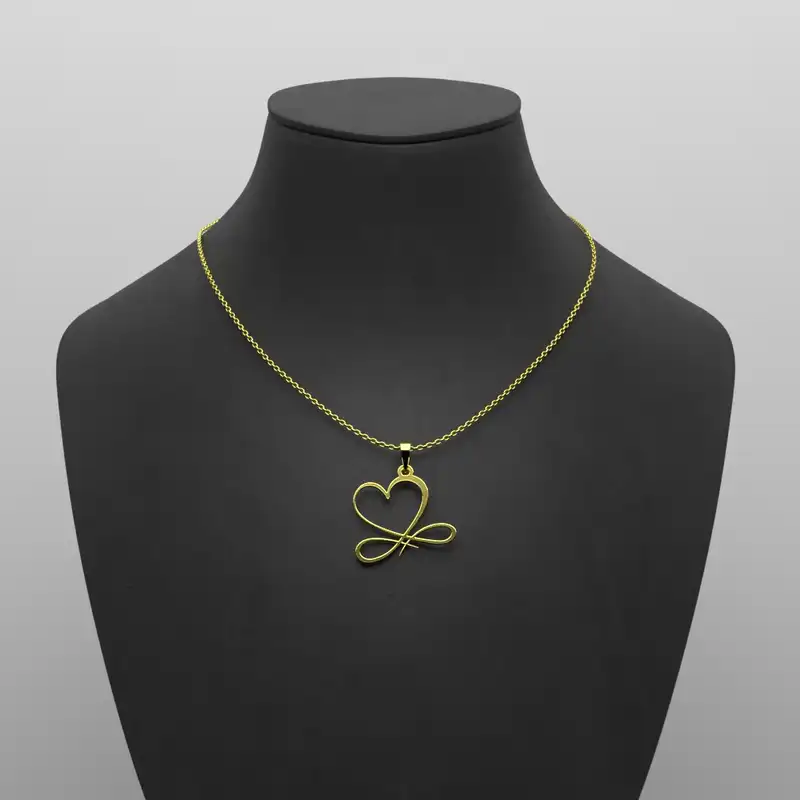 گردنبند طلا 18 عیار زنانه مدوپد مدل آتش کد CA10903