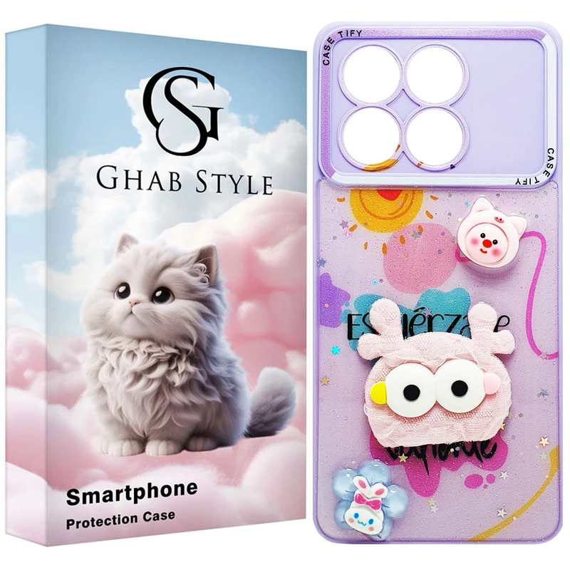 کاور قاب استایل مدل دخترانه مناسب برای گوشی موبایل شیائومی Poco X6 Pro 5G / Redmi K70E