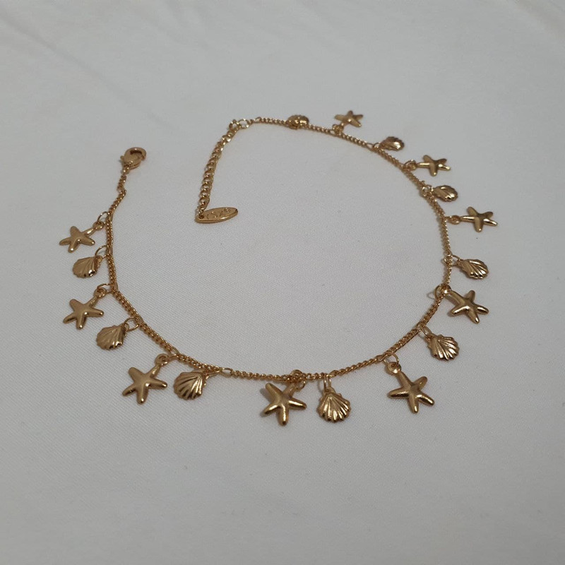 پابند زنانه وای اس ایکس مدل صدف و ستاره دریای کد 11 پابند زنانه وای اس ایکس مدل صدف و ستاره دریای کد 11