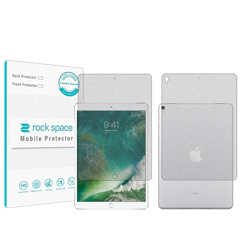 محافظ صفحه نمایش مات راک اسپیس مدل HyMTT مناسب برای تبلت اپل iPad Pro 10.5 (2017) به همراه محافظ پشت تبلت