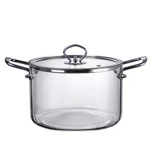 قابلمه پیرکس مدل شعله مستقیم دسته استیل کد 3.5L سایز 20