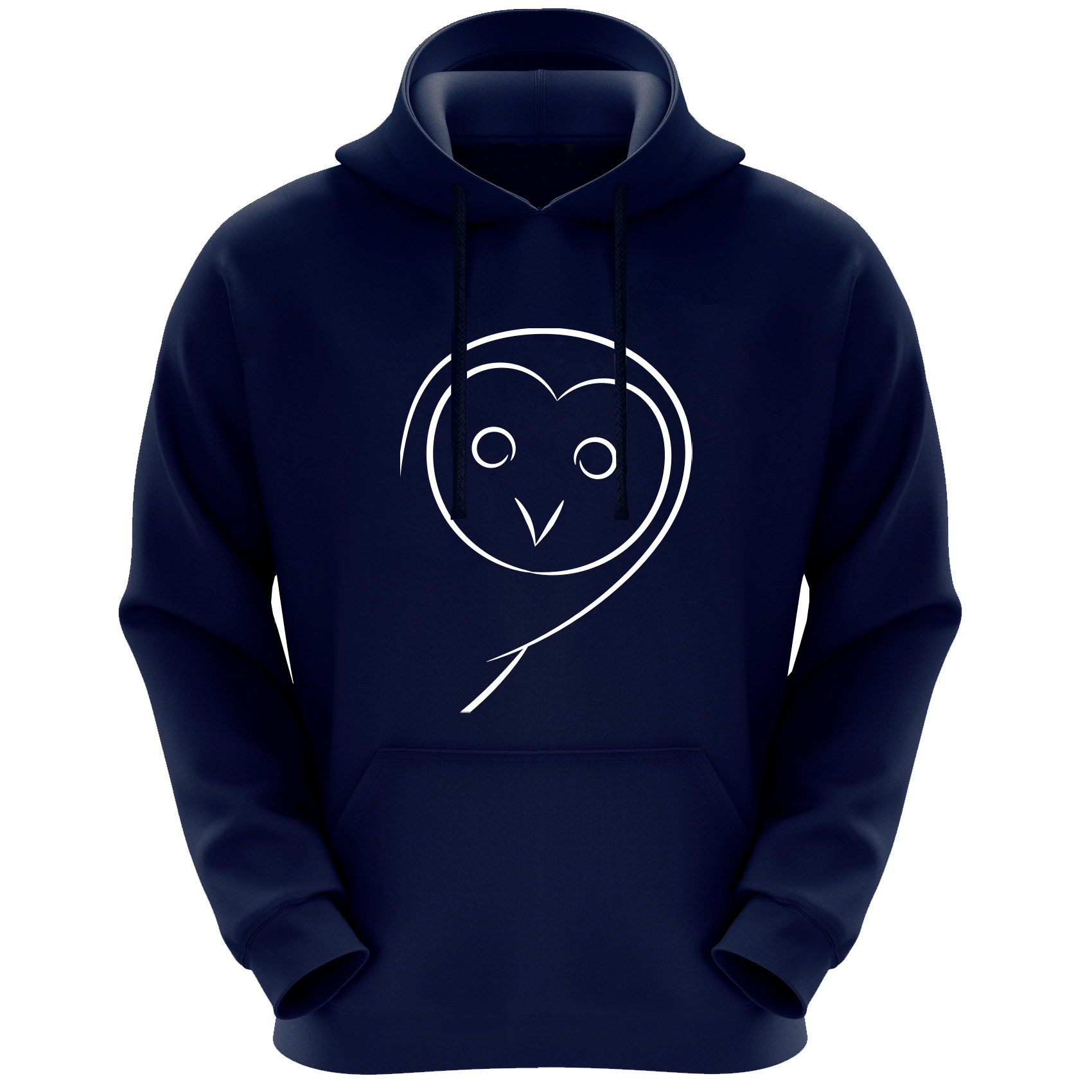 هودی زنانه مدل جغد F280 رنگ سرمه ای