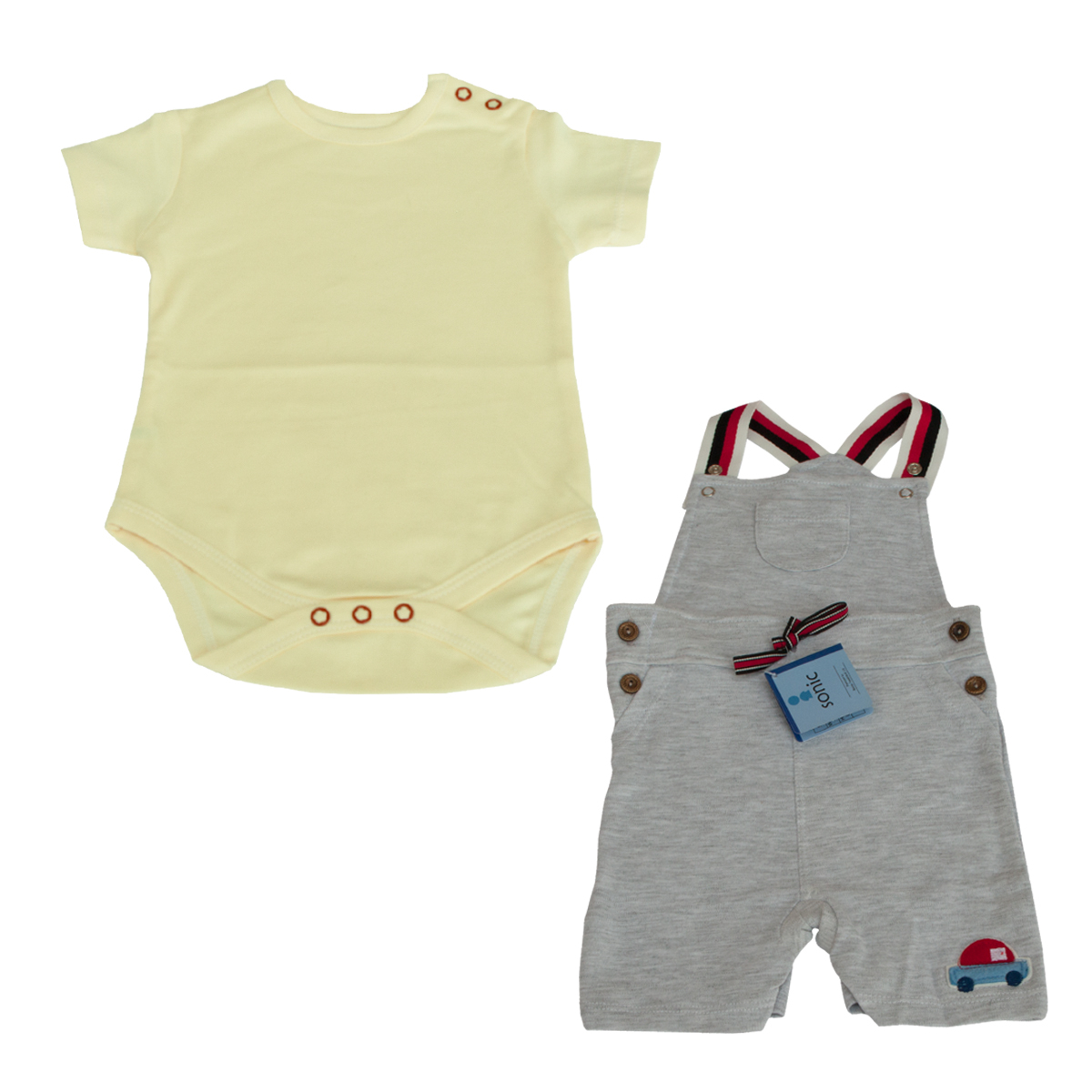 ست تی شرت و سرهمی نوزادی مدل B 211