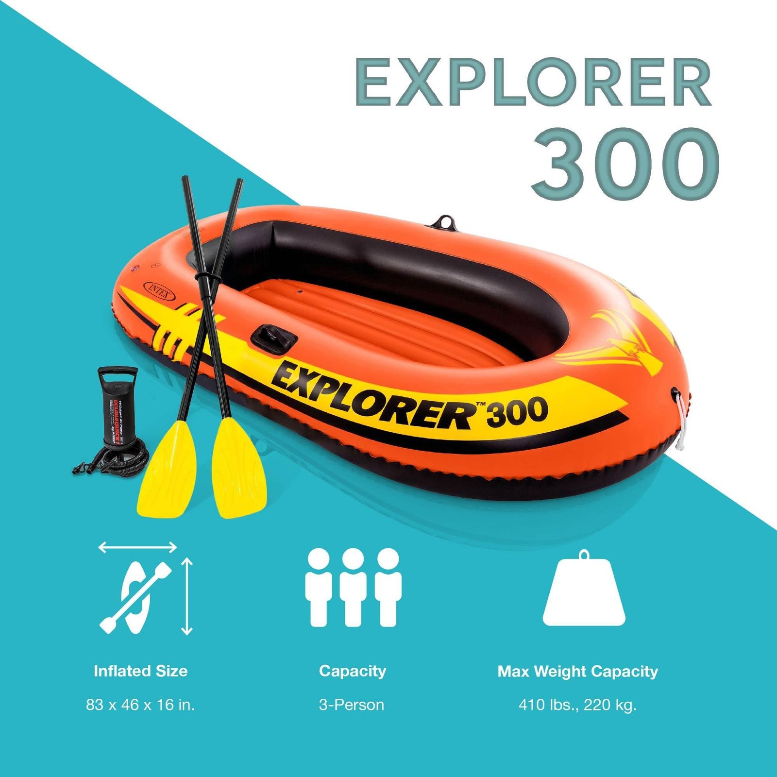 قایق بادی اینتکس مدل Explorer 300 کد 58332 -  - 3