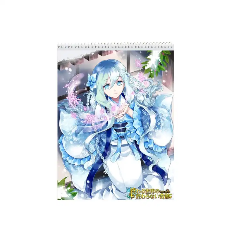 دفتر نقاشی 50 برگ نیکاد مدل دخترانه طرح انیمه کد A4