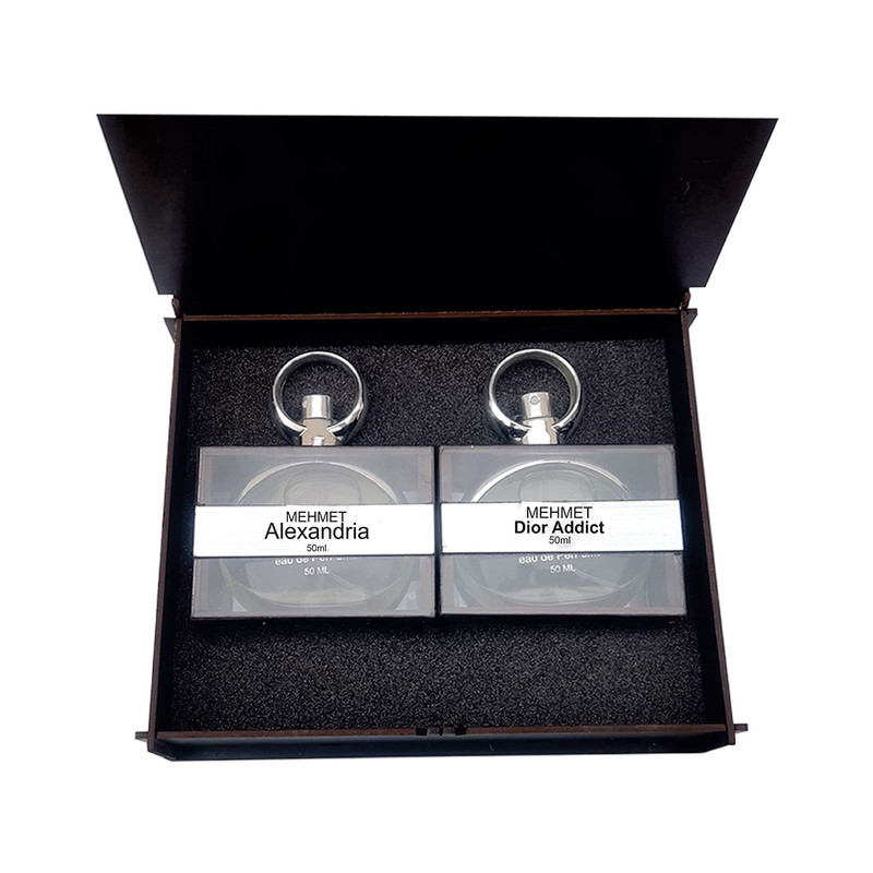 ست ادپرفیوم مردانه  مهمت مدل الکساندریا زرجوف و دیور ادکت حجم 50 میلی لیتر مجموعه 2 عددی