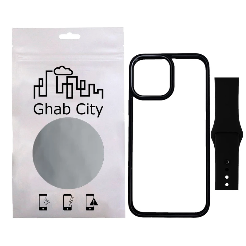 کاور قاب سیتی مدل DRB مناسب برای گوشی موبایل اپل iPhone 13 Pro Max به همراه بند اپل واچ 41 میلی متری