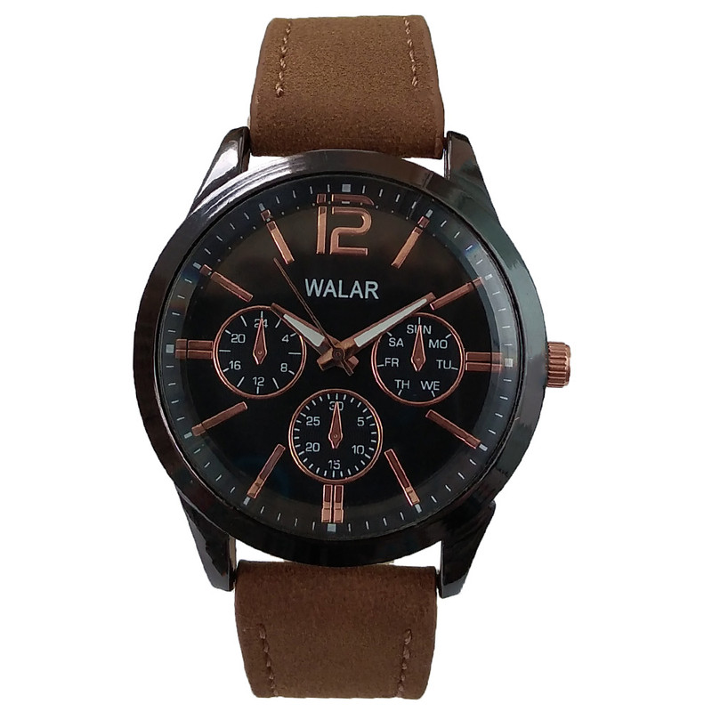 ساعت مچی عقربه ای دخترانه والار مدل بند جیر کد 704