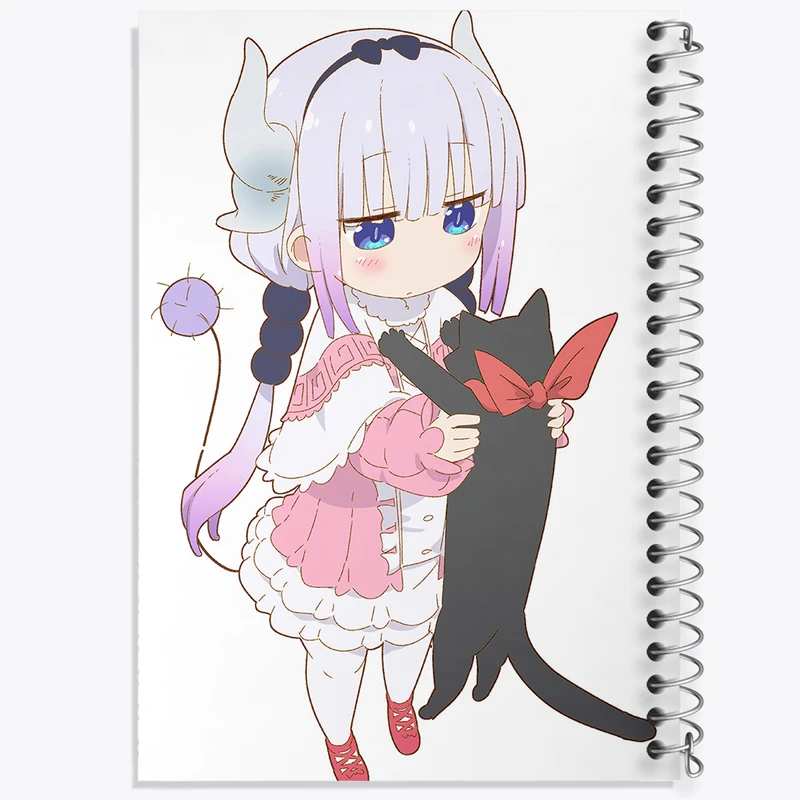 دفتر لیست خرید 50 برگ خندالو طرح کانا انیمه اژدهای خدمتکار کوبایاشی کد 36313