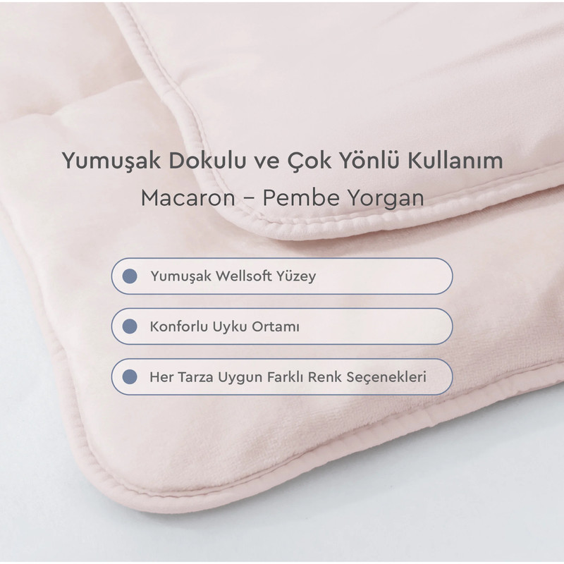 لحاف دونفره یاتاش مدل Macaron سایز ۱۹۵*۲۱۵ سانتیمتر