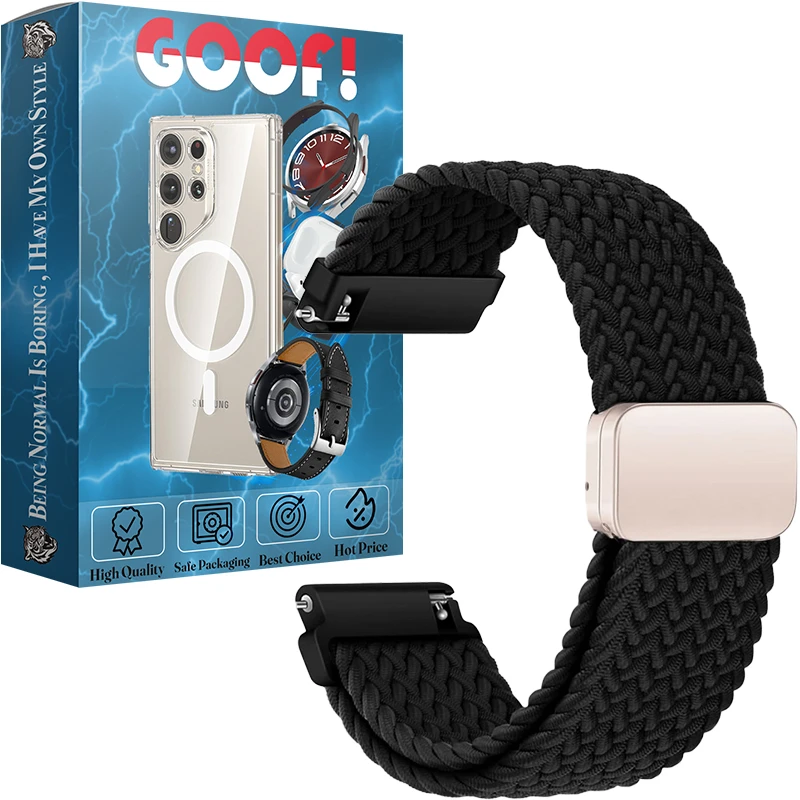 بند گوف مدل BRDDN2 مناسب برای ساعت هوشمند شیائومی S1 / S1 Active (22mm)