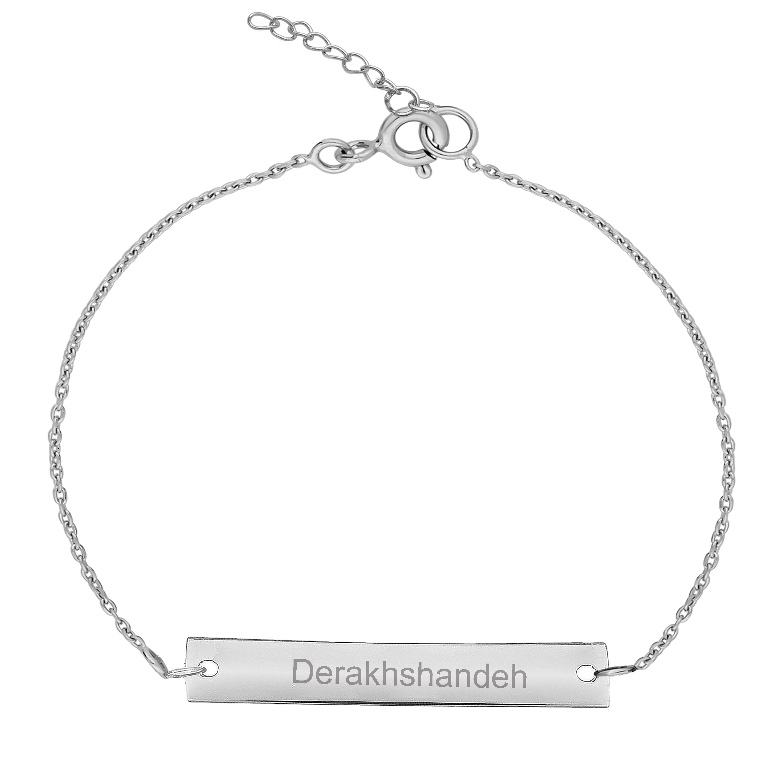 دستبند نقره زنانه ترمه ۱ مدل درخشنده کد DN 4054