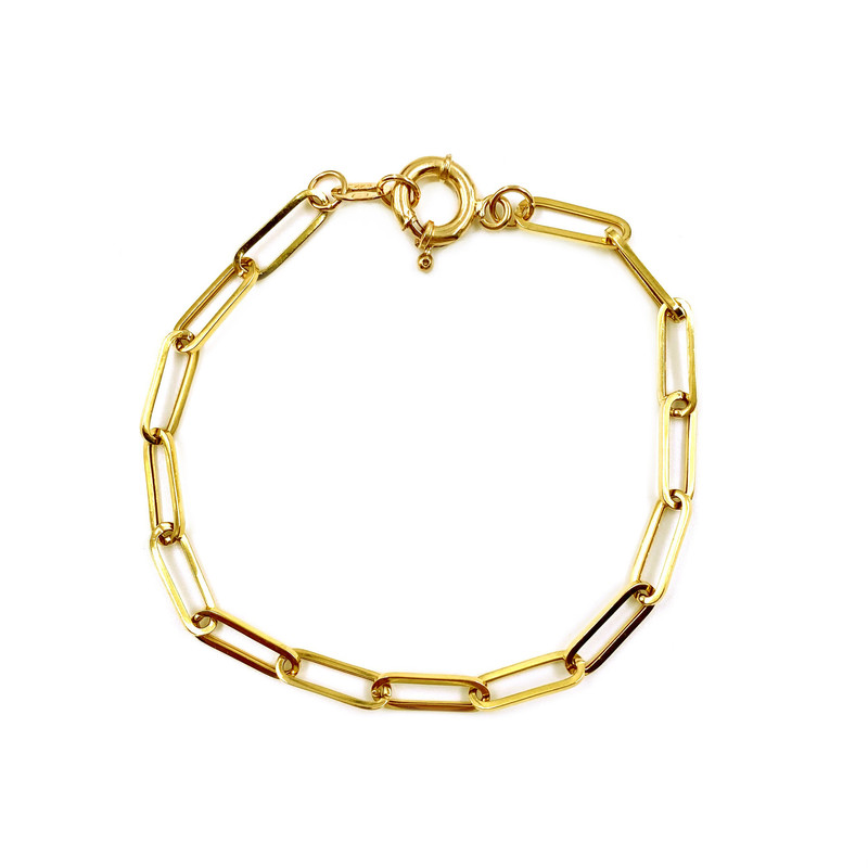 دستبند زنجیری طلا 18 عیار زنانه مایا ماهک مدل MB1879 هرمس