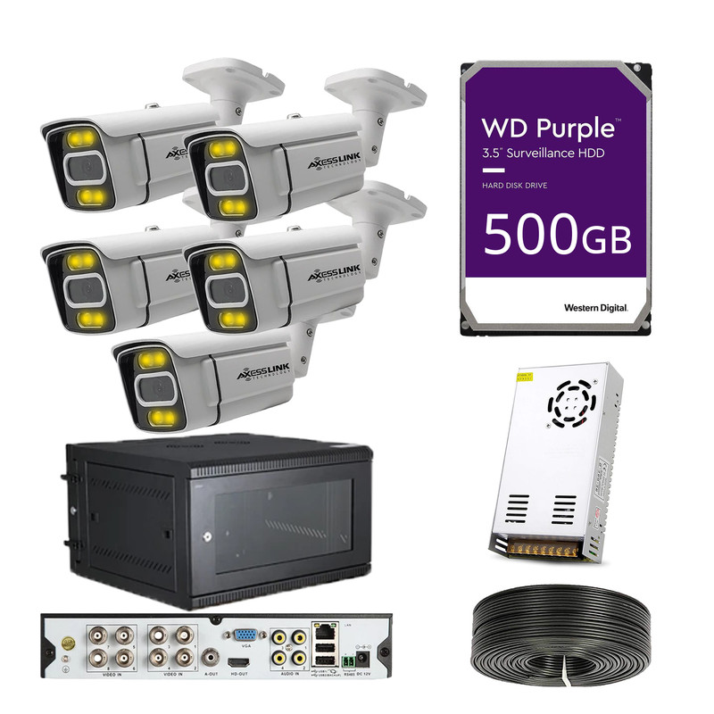 سیستم امنیتی مدل CAMERA 5 - AXESSLINK مجموعه 5 عددی