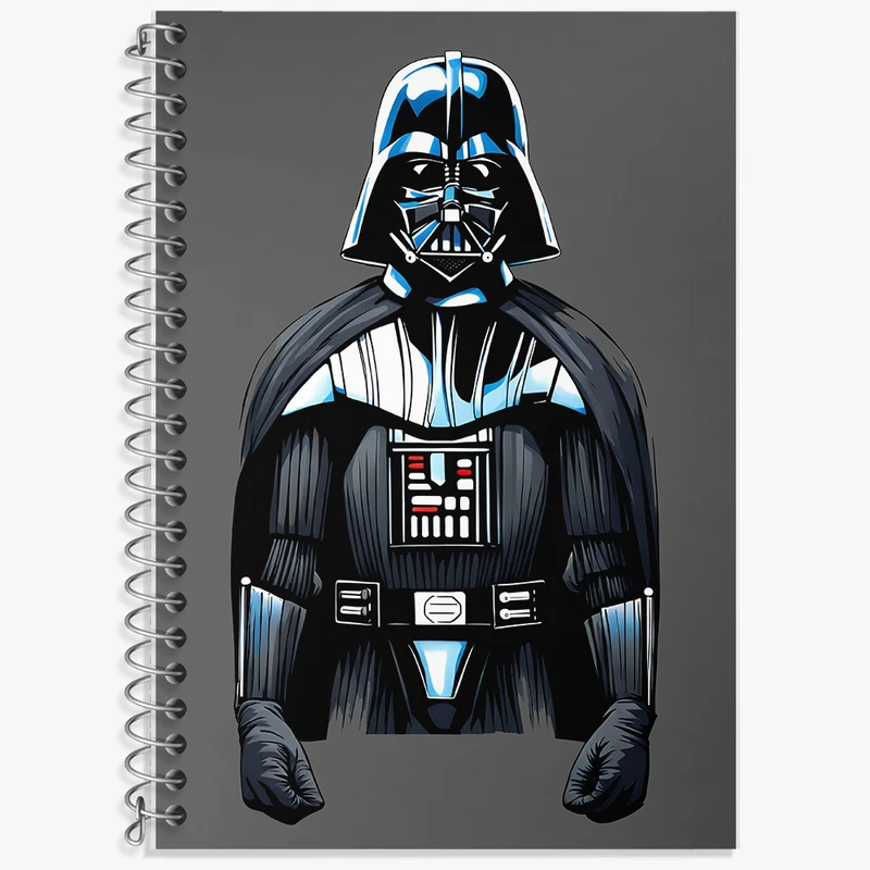 دفتر زبان 50 برگ خندالو مدل دو خط طرح جنگ ستارگان (Star Wars)  کد N3883