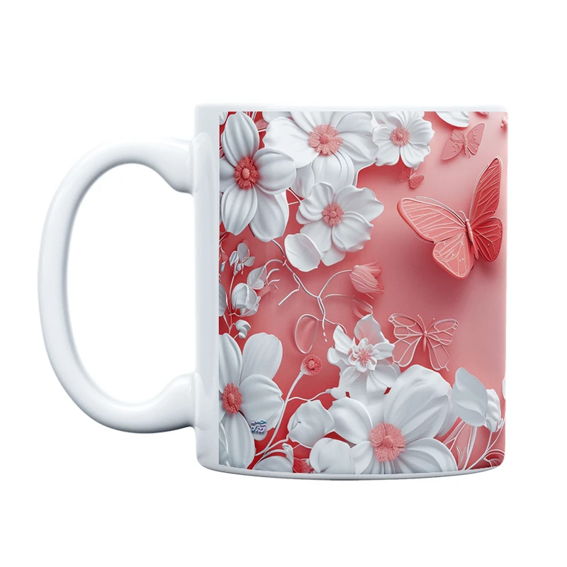 ماگ حس آمیزی طرح پروانه مدل کلاسیک کد 101