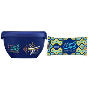 حلوا ارده سنتی آسمان - 450 گرم به همراه حلوا شکری آسمان - 90 گرم