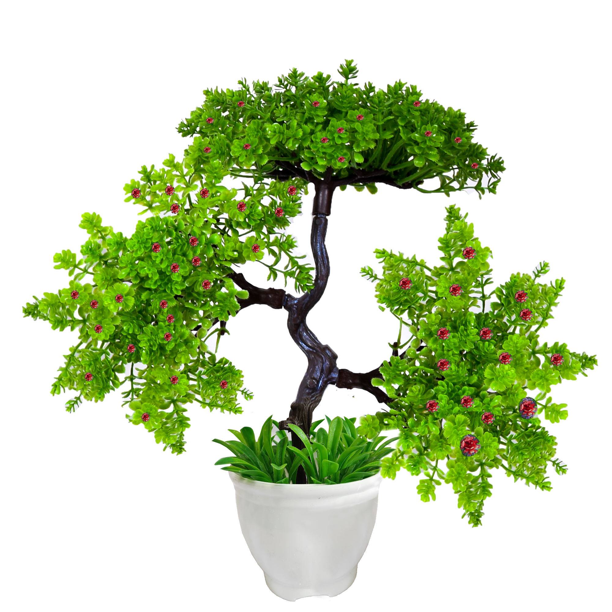 گلدان به همراه درختچه مصنوعی مدل bonsay