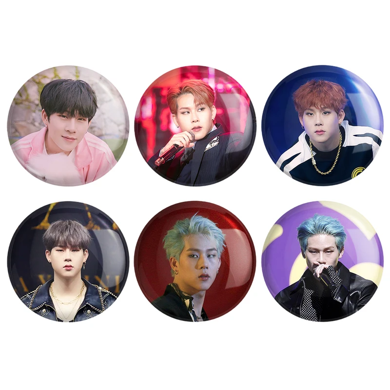  مگنت خندالو طرح جوهان گروه مانستا اکس MONSTA X کد 1262A مجموعه 6 عددی