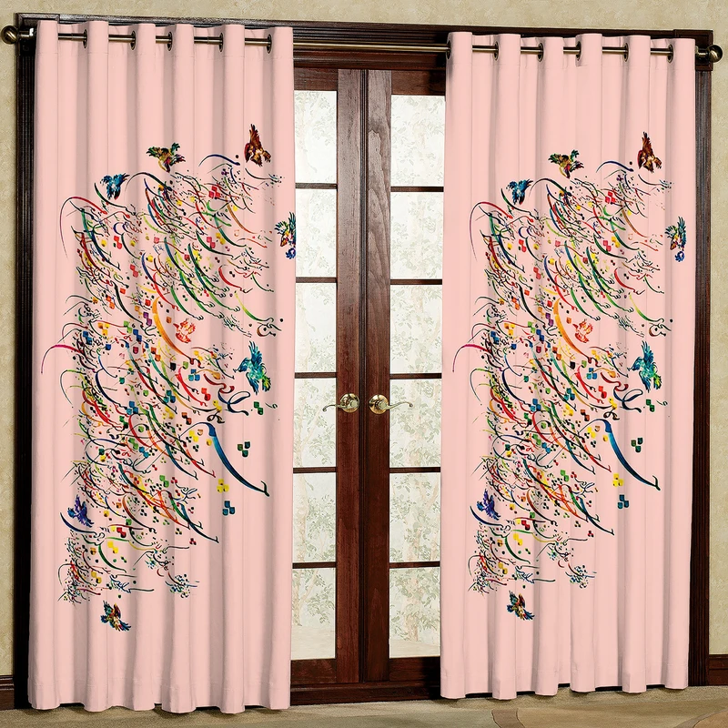 پرده مدل شعر مخمل پانچی کد 1149 سایز 200x140 سانتی متر