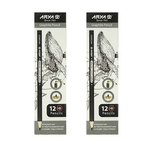 مداد مشکی آریا مدل 3001 بسته 24 عددی