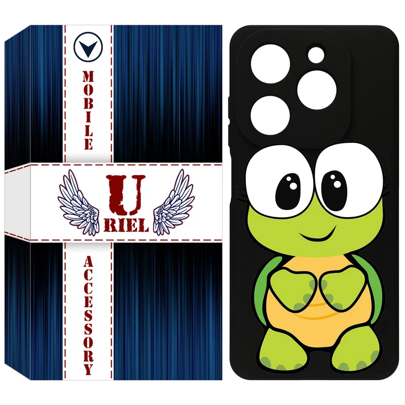 کاور یوریل مدل KSH کد 59 طرح لاکپشت مناسب برای گوشی موبایل تکنو Spark 20 / Spark Go 2024