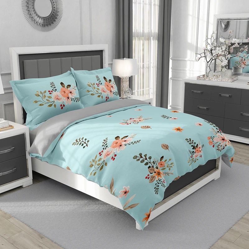 سرویس روتختی یک نفره 5 تکه نوپه هوم مدل گل T6219