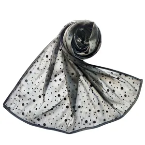 شال زنانه مدل توری مخملی