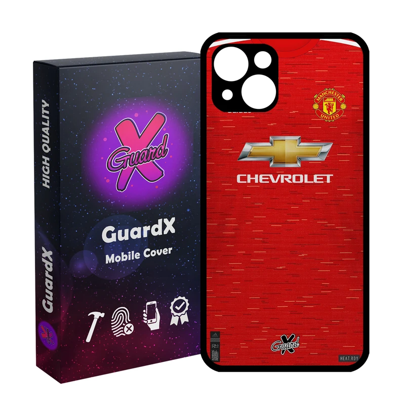 کاور گارد ایکس طرح Manchester United مدل Glass10248 مناسب برای گوشی موبایل اپل iPhone 13