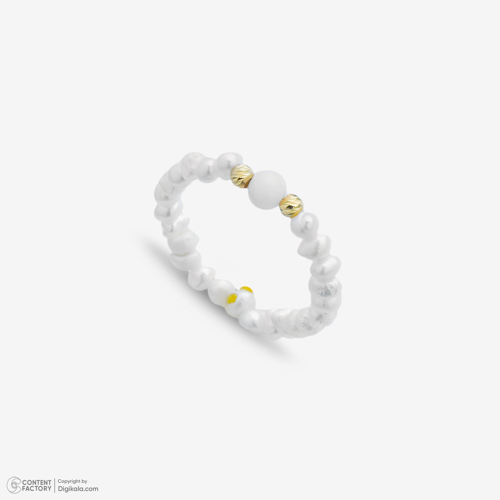 انگشتر طلا 18 عیار زنانه ناریا مدل مروارید سایز 56 -  - 3