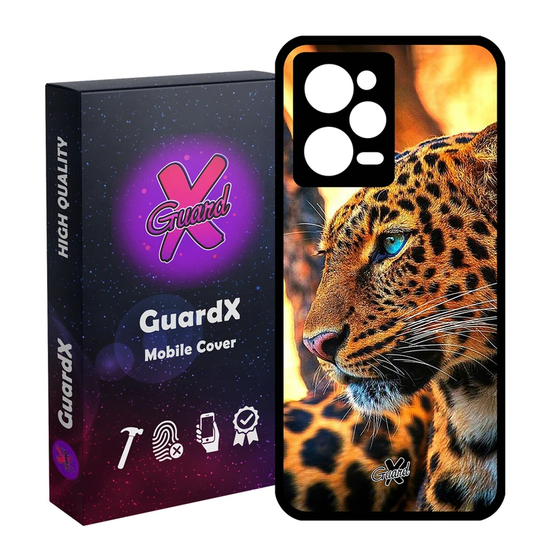 کاور گارد ایکس طرح پلنگ مدل Glass10237 مناسب برای گوشی موبایل شیائومی Redmi Note 12 Pro 5G/Poco X5 Pro 5G/Note 12 Pro Pro speed