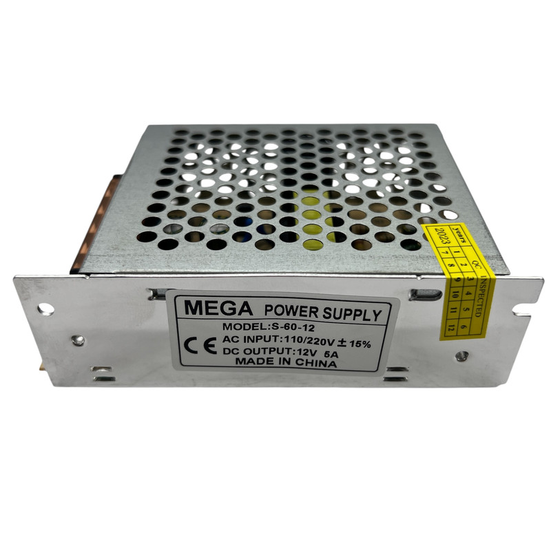 آداپتور 12 ولت 5 آمپر مگا مدل سوئیچینگ کد 12V5A