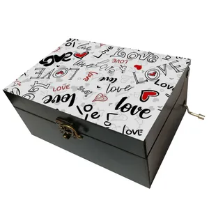 جعبه موزیکال مدل هندلی طرح عشق love قلب کد 2018