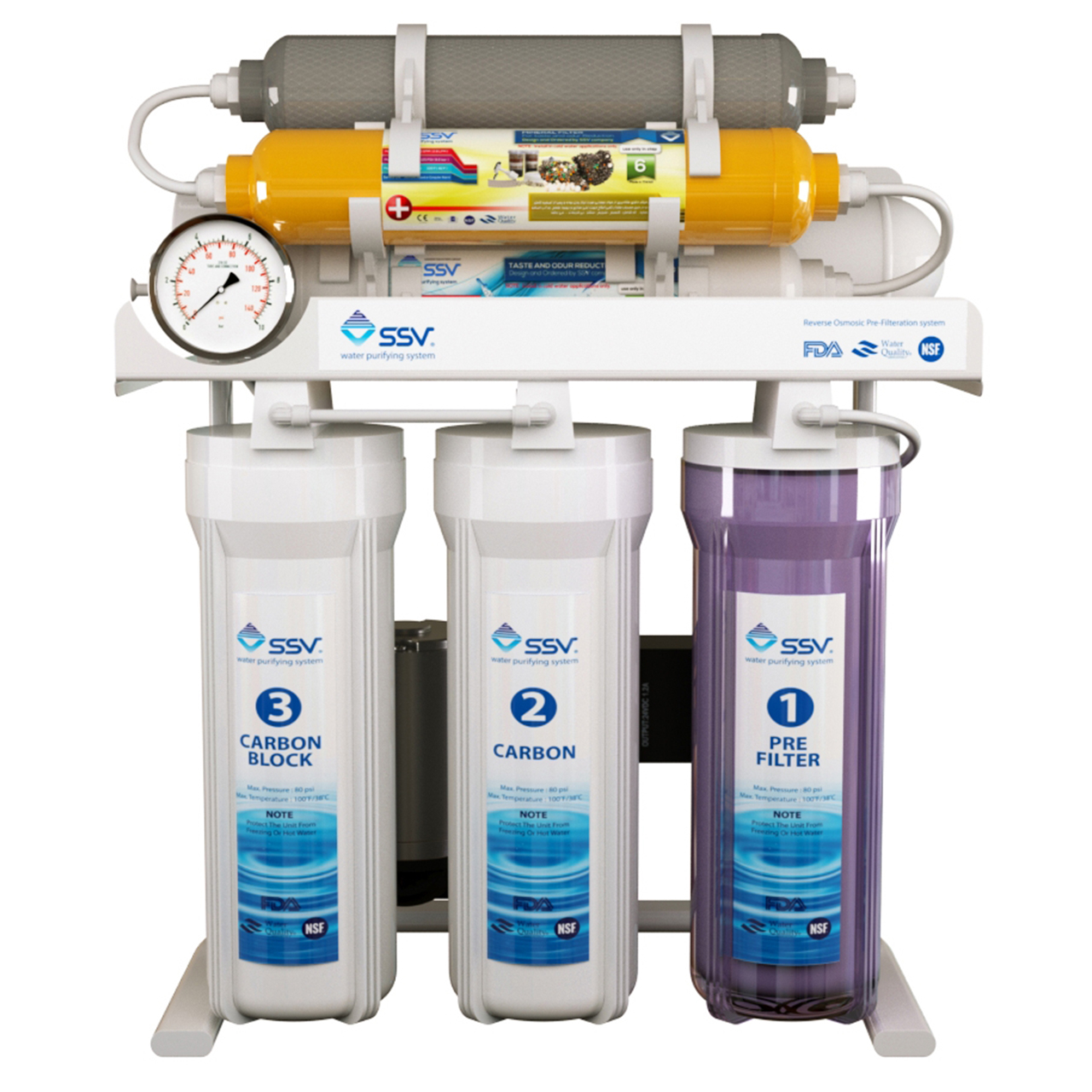 دستگاه تصفیه کننده آب اس اس وی مدل MaxTec X830 به همراه فیلتر بسته 3 عددی