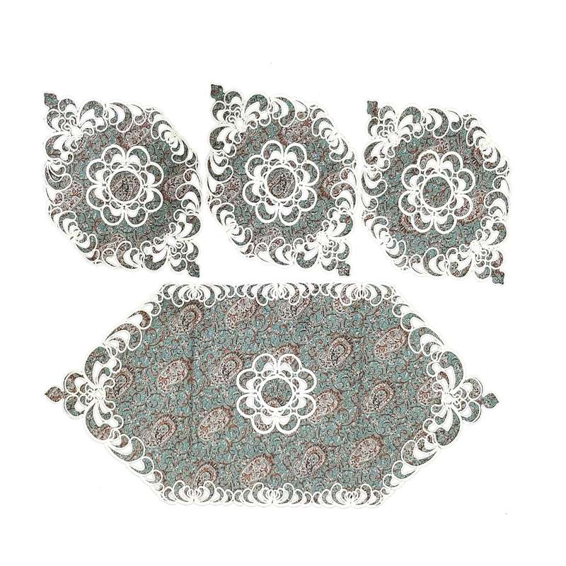 ست4تکه رومیزی ترمه مدل رضوی کد TR0003