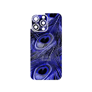 MAHOOT Purple Feather Cover Sticker for Apple iPhone 15 Pro Max
