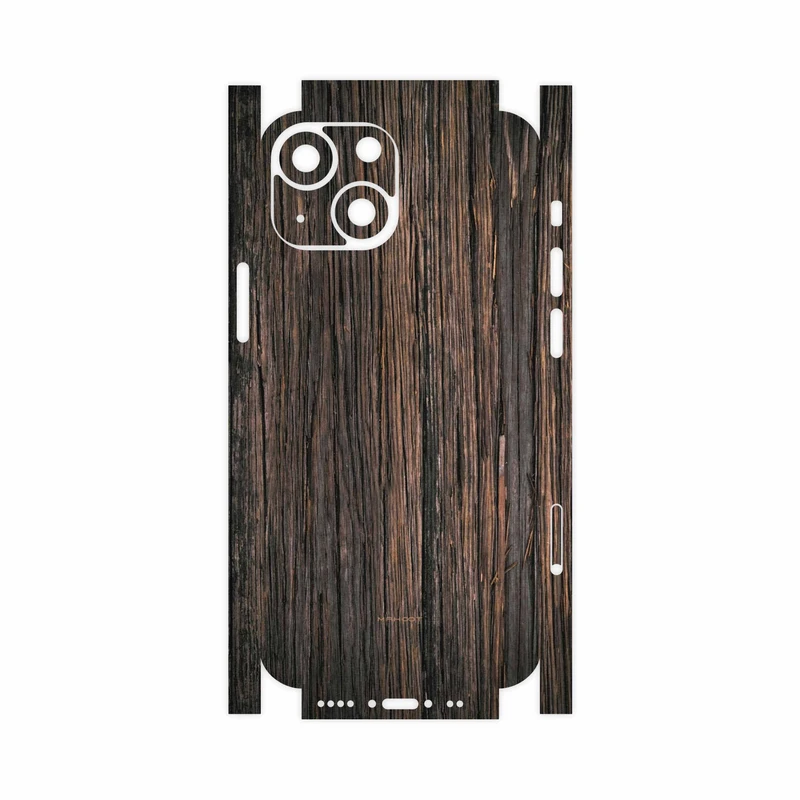 برچسب پوششی ماهوت مدل Burned-Wood-FullSkin مناسب برای گوشی موبایل اپل iPhone 13 Mini