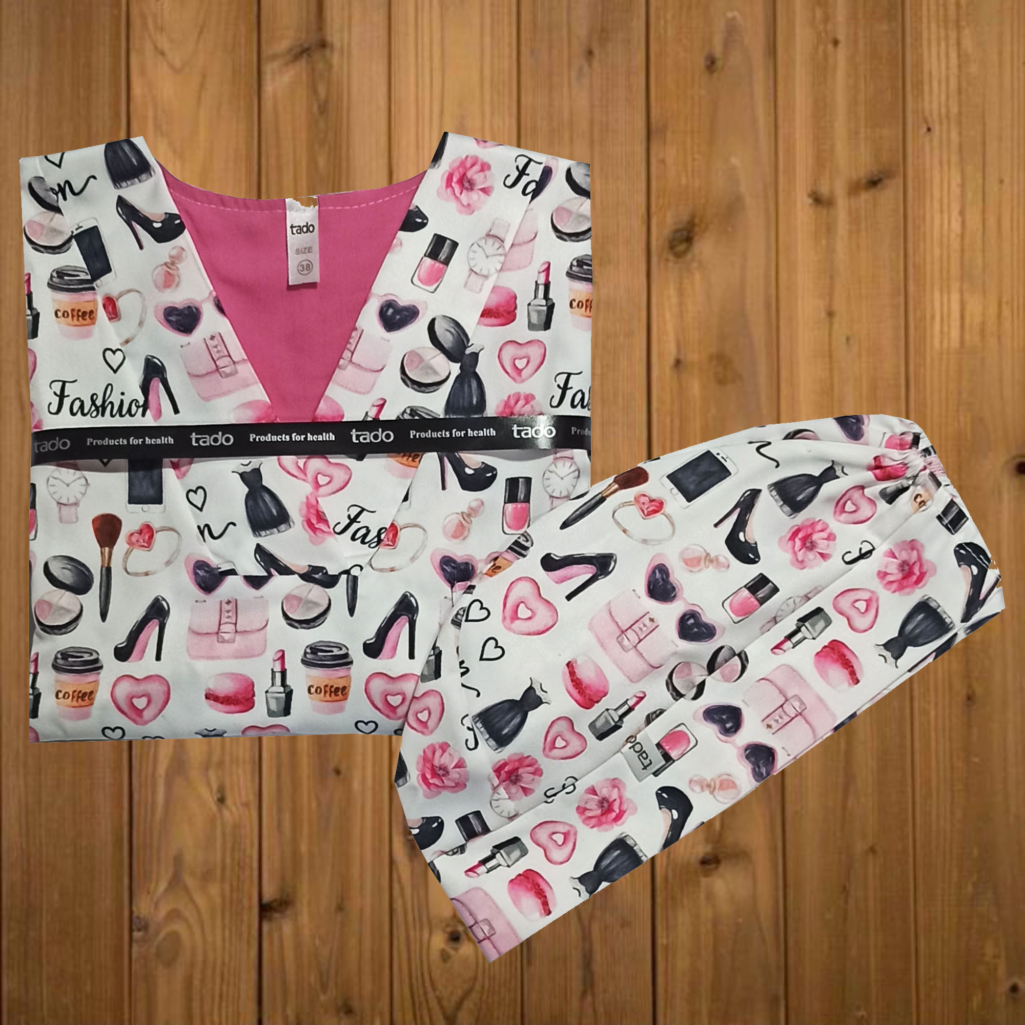 لباس کار زنانه تادو مدل آرایشگری کد RO51 لباس کار زنانه تادو مدل آرایشگری کد RO51