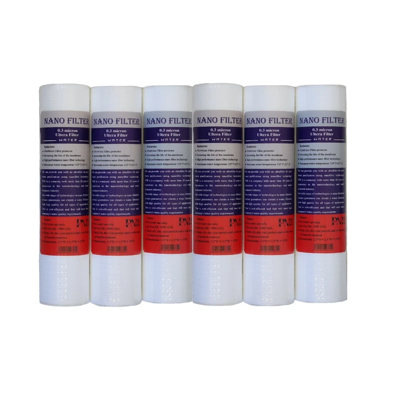 فیلتر دستگاه تصفیه آب پارس نانو ریس مدل 300 نانو مجموعه 6 عددی